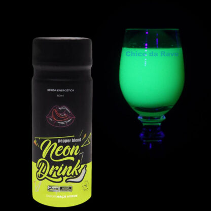 Energético fluorescente Neon Drink maçã verde Pepper Blend