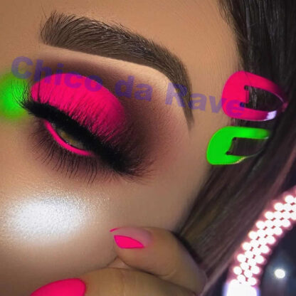 Sombra rosa pink fluorescente