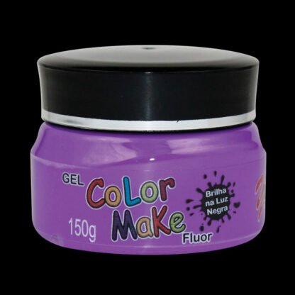 Gel roxo fluorescente para cabelo